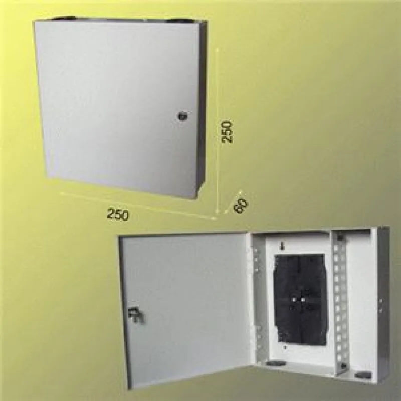 Nástenný opt.rozvádzač 24xSC simplex vr.kaziet, uzam. 7853