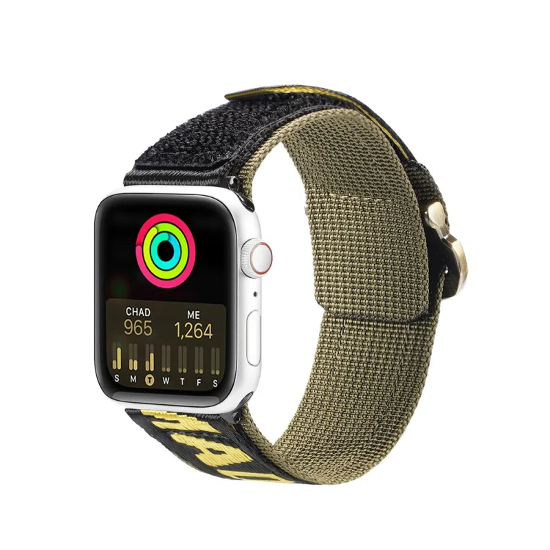 Dux Ducis Strap (Outdoor Version) Apple Watch Ultra remienok, SE, 9, 8, 7, 6, 5, 4, 3, 2, 1 (49, 45, 44, 42 mm) nylonový remienok žltý náramok
