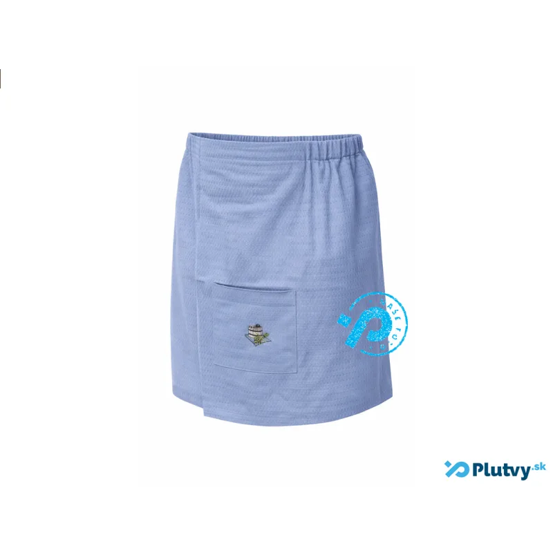 Pánsky kilt do sauny 100 % bavlna modrý s vreckom