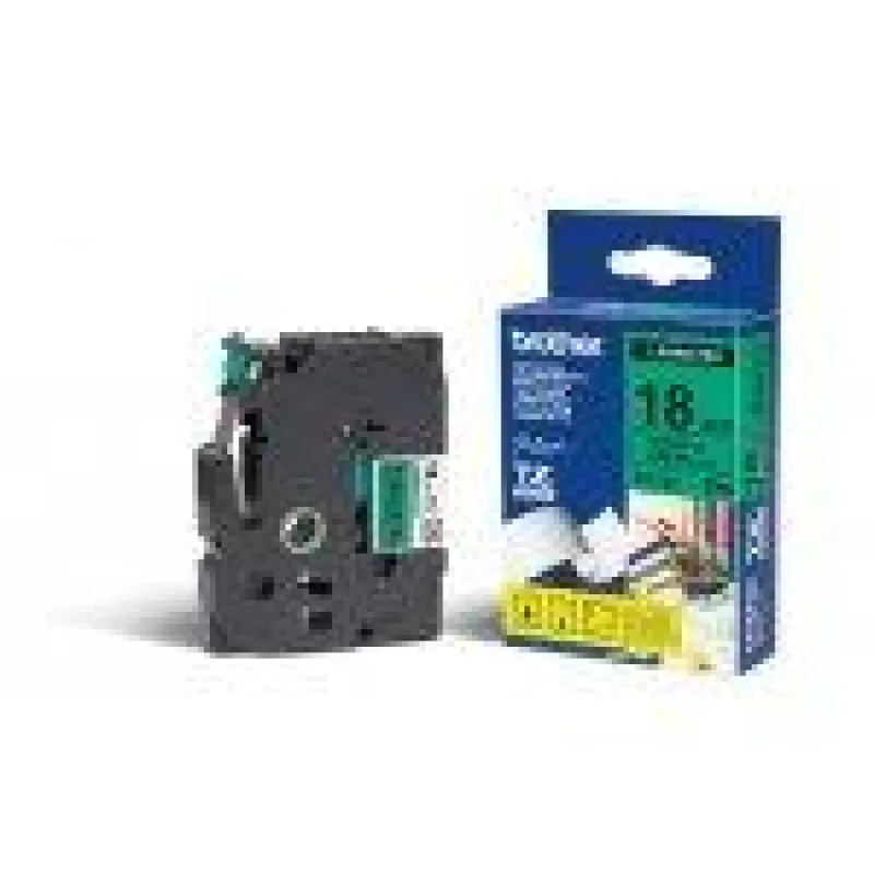 TZE-741, zelená/ čierna, 18mm TZE741