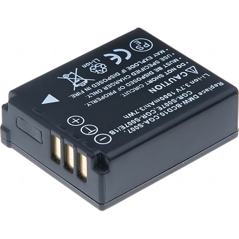 Batéria T6 Power pre Panasonic DMW-BCD10, CGA-S007, CGR-S007E, CGR-S007E/…