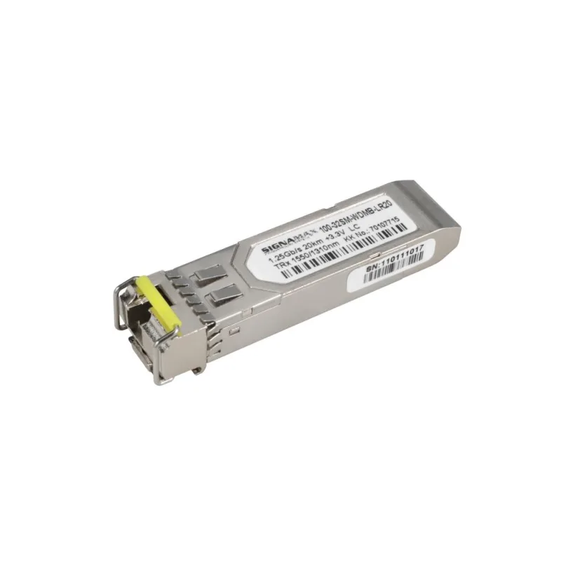 Signamax 100-32WDMB-LR20 1G SFP optický WDM modul SM 1550nm LC, 20km, DDM…