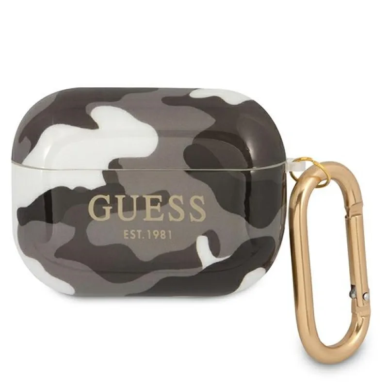 Guess GUAPUCAMG kryt AirPods Pro black/black Camo Collection