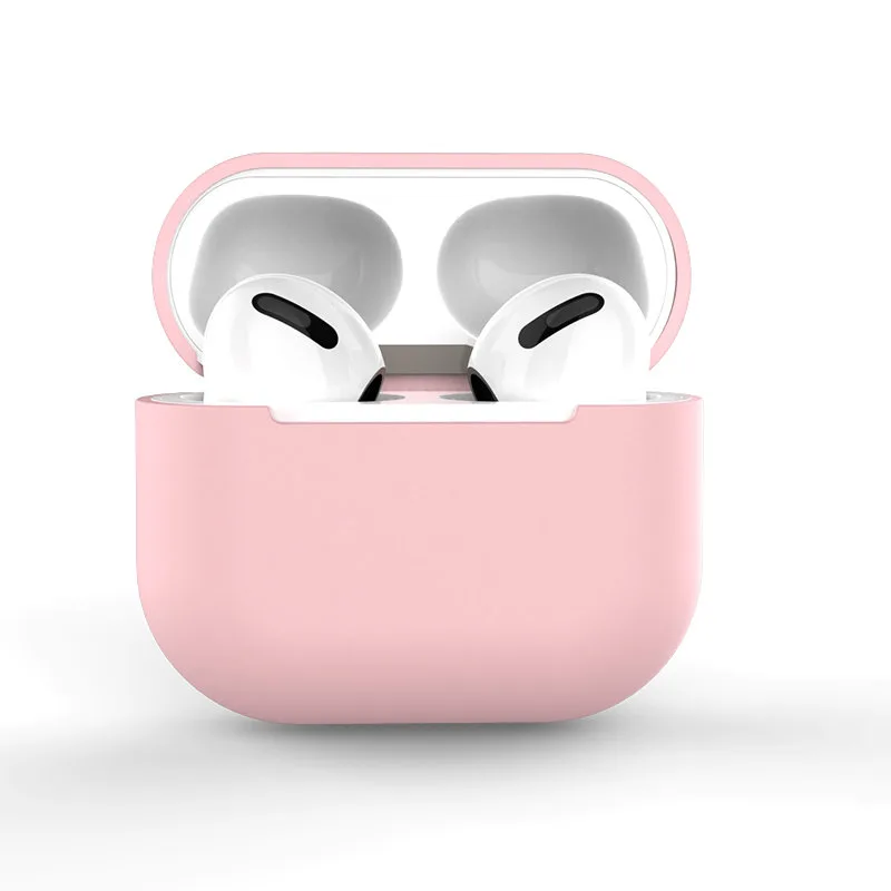 Puzdro AirPods Pro Silikónový mäkký kryt na slúchadlá ružový (Púzdro C)