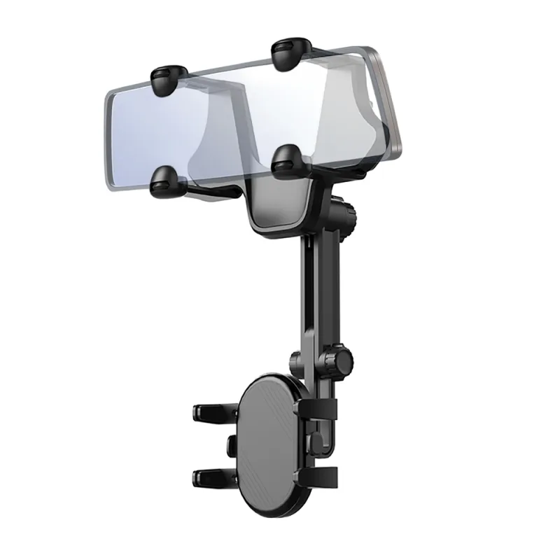 Držiak telefónu do auta na spätné zrkadlo - čierny