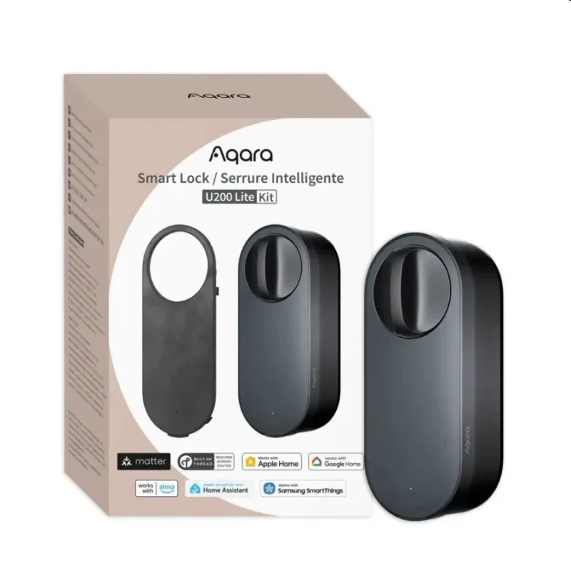 Aqara Smart Home zámok dverí U200 Lite Kit, čierny