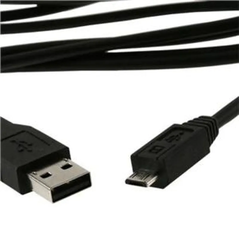 Kábel USB A Male/ Micro B Male, 0.5m, USB 2.0, čierny CCP-mUSB2-AMBM-0.5M