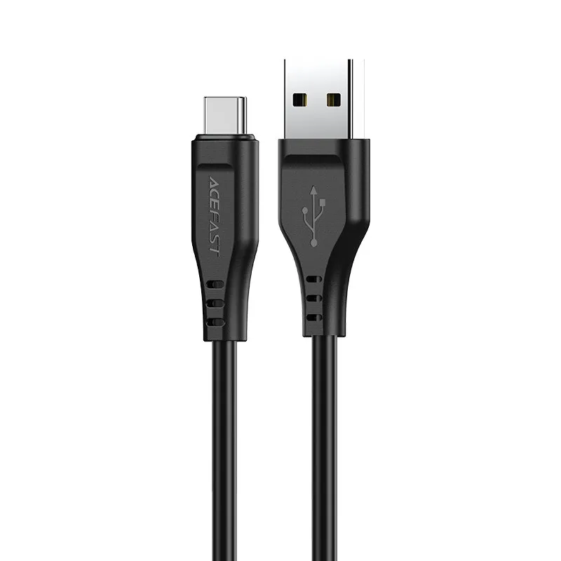 Acefast USB kábel – USB typ C 1,2 m, 3A čierny (C3-04 čierny)