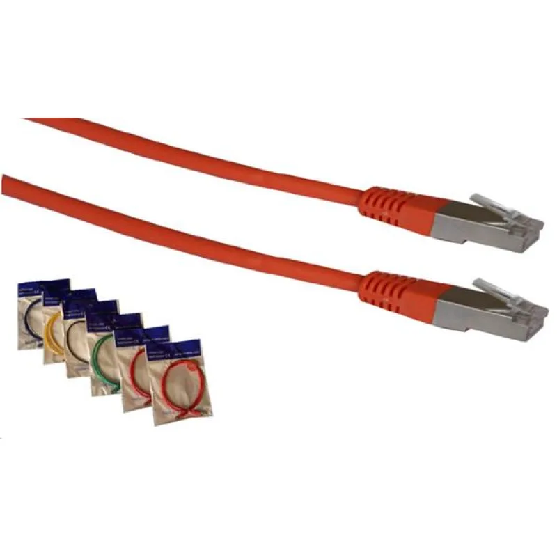 OPTIX Patch kábel Cat5E, UTP, 0,25m, červený 1496