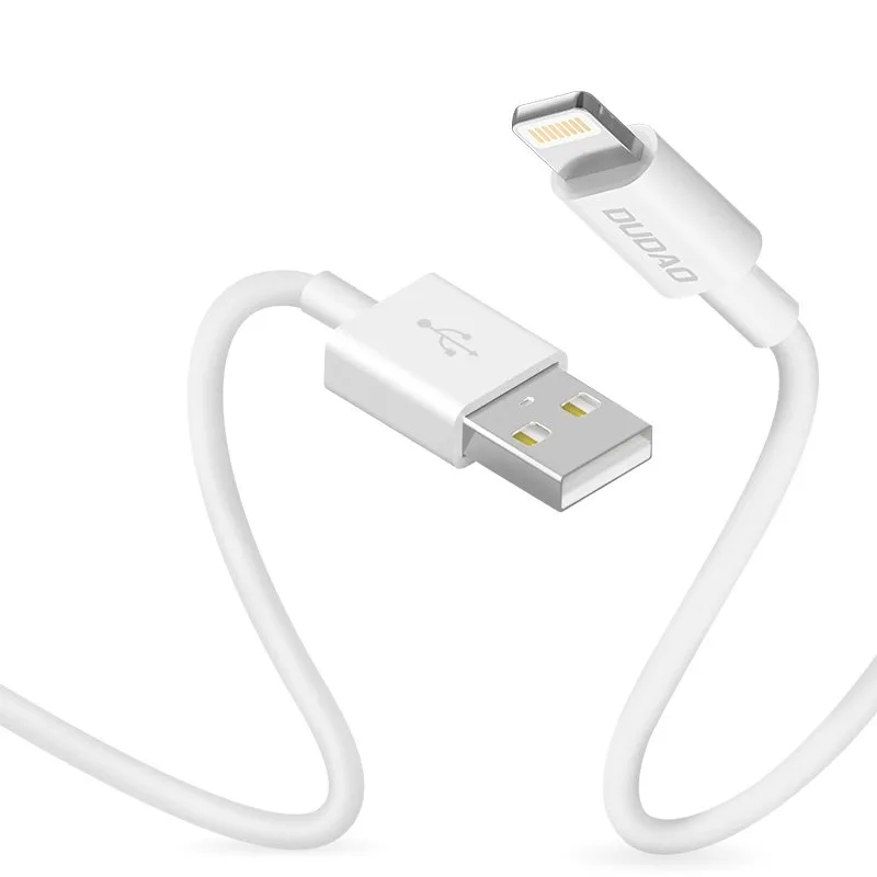 Dudao kábel USB / Lightning 3A 1m biely (L1L biely)