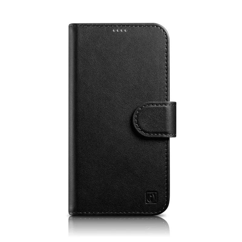 Kožené flipové puzdro iCarer Wallet Case 2v1 iPhone 14 Plus Anti-RFID (WMI14220727-BK)