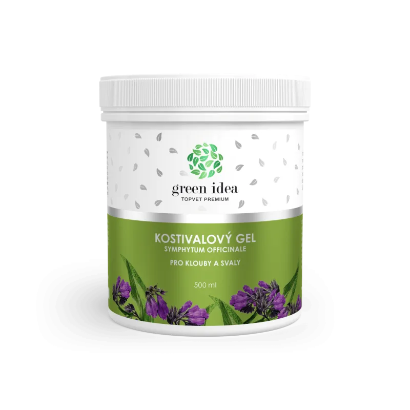 Green idea Kostihojový masážny gél 500 ml -