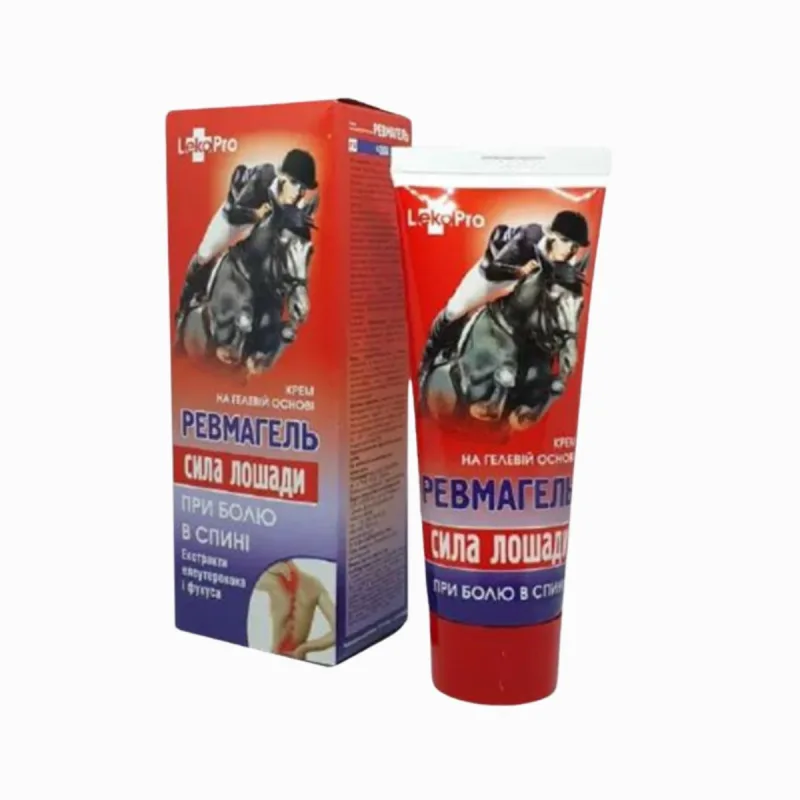 LekoPro KONSKÁ SILA krémový gél REVMAGEL na reumu, bolesti chrbta a kĺbov- 75 ml -