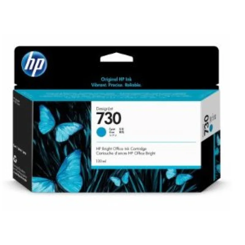 HP 730 130-ml Cyan DesignJet Ink Cartridge P2V62A