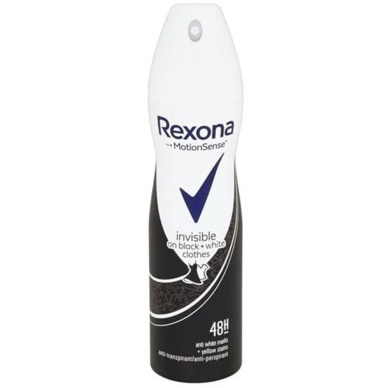 Rexona Antiperspirant v spreji Invisible Black And White clothes 150 ml