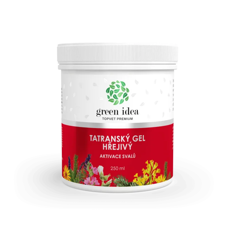 Green idea Tatranský bylinný gél - hrejivý 250 ml -