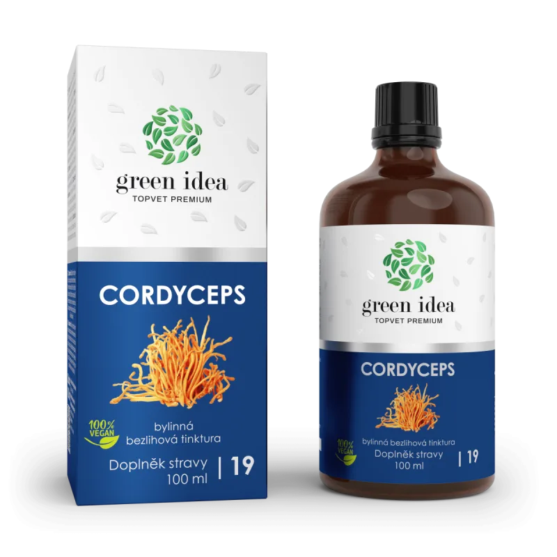 Green idea Cordyceps - bezliehová tinktúra 100 ml -
