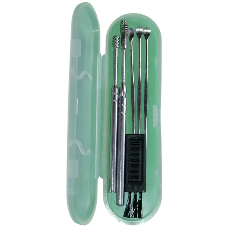 Sada nástrojů na čištění uší a kartáček pro naslouchadla