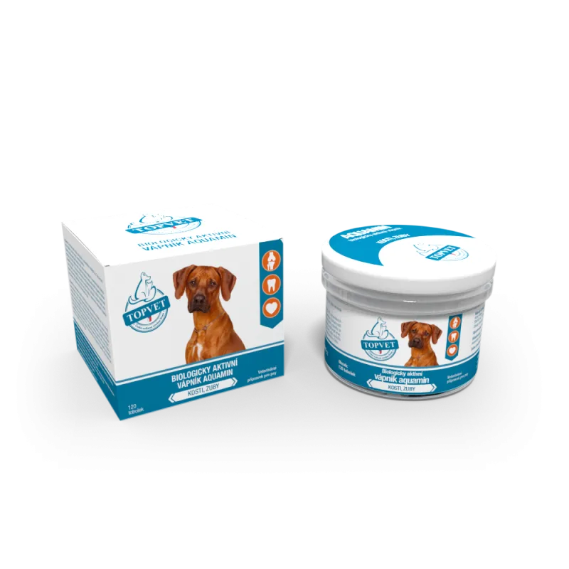 Green idea Biologicky aktívny vápnik Aquamin pre psy – 120 kapsúl –