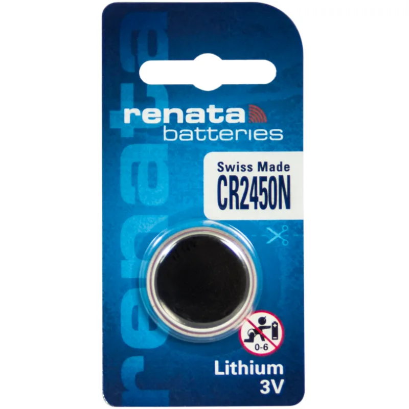 CR2450N RENATA lithium, plášť s osazením, 3V