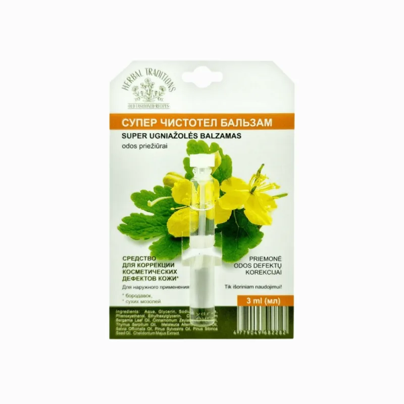 Herbal Traditions Extra účinný lastovičník - kozmetický prípravok na bradavice - 3 ml -