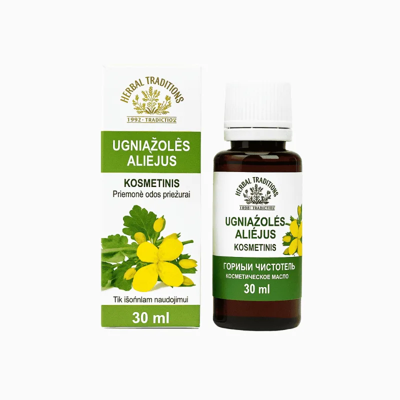 Herbal Traditions Kozmetický olej s lastovičníkom na bradavice - 30 ml -
