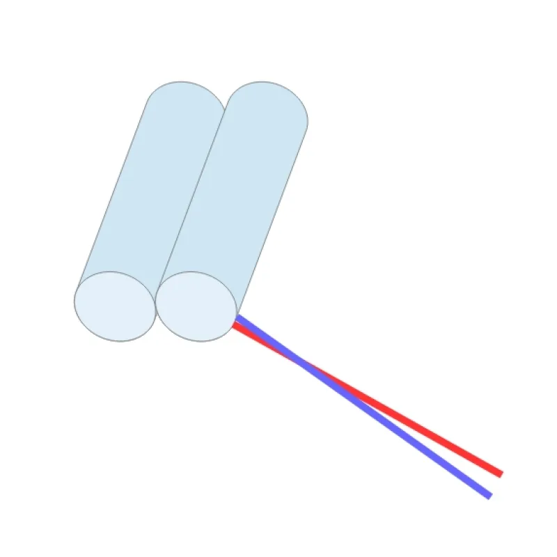 Akumulátor pro nouzové osvětlení 2,4V/2,1Ah AA Ni-MH, kabel 20cm