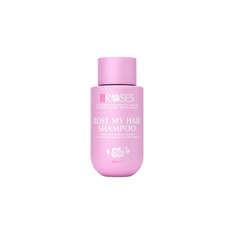 NATURE OF AGIVA ROSY ME Revitalizačný a obnovujúci šampón s ružovou vodou, alantoínom a keratínom 300ml -