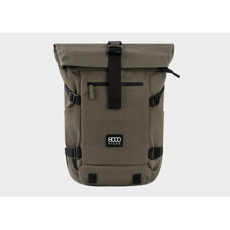 8000kicks Konopný batoh – Nomad Backpack - Tmavo zelená -