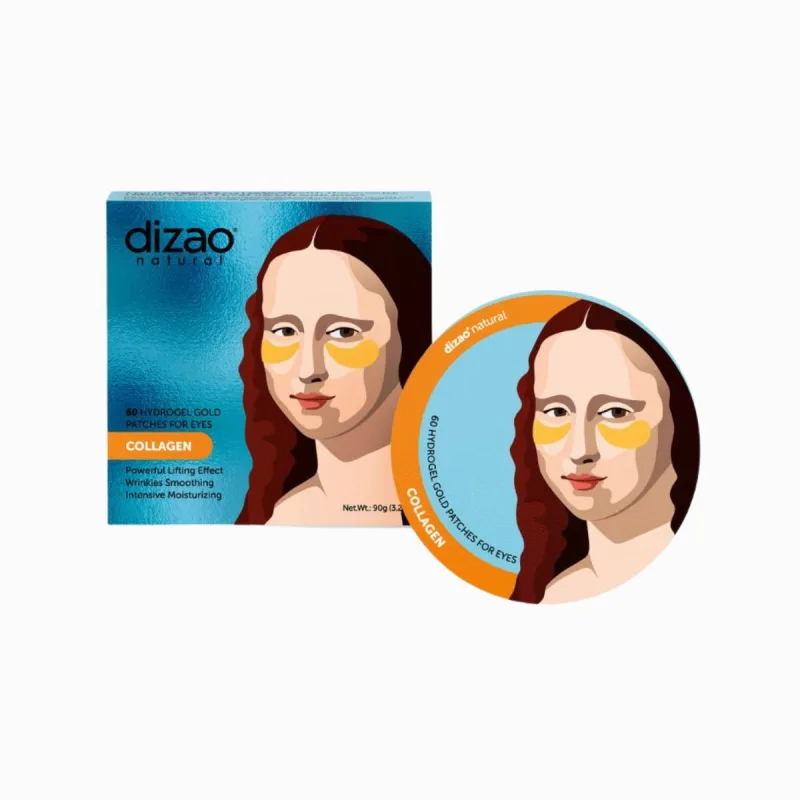 Dizao Hydrogélové očné náplasti zlaté s kolagénom - 60ks/90g -