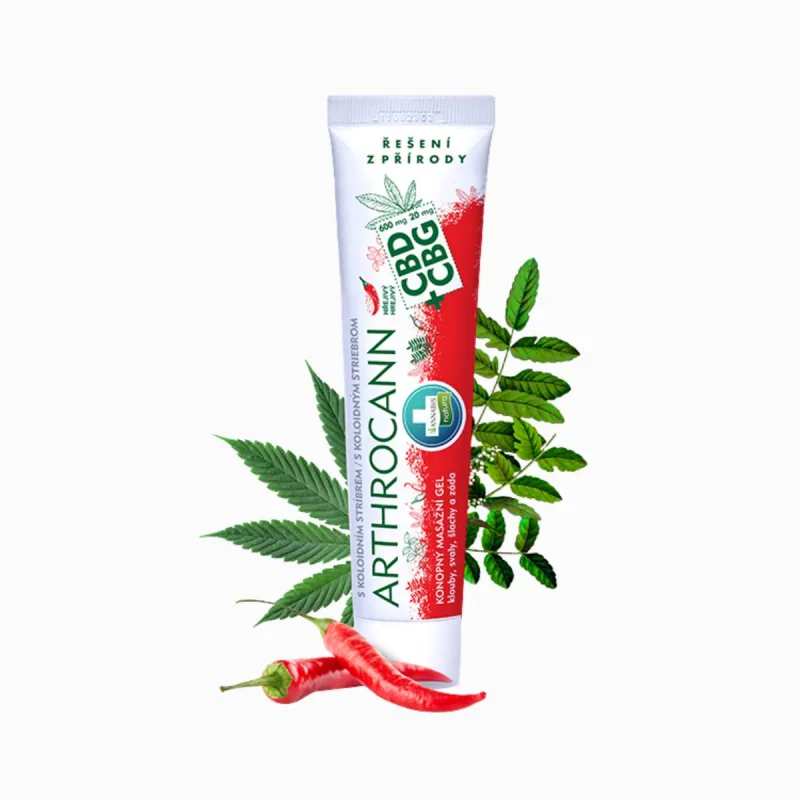 Annabis ARTHROCANN hrejivý konopný masážny gél CBD + CBG s koloidným striebrom - 75 ml -