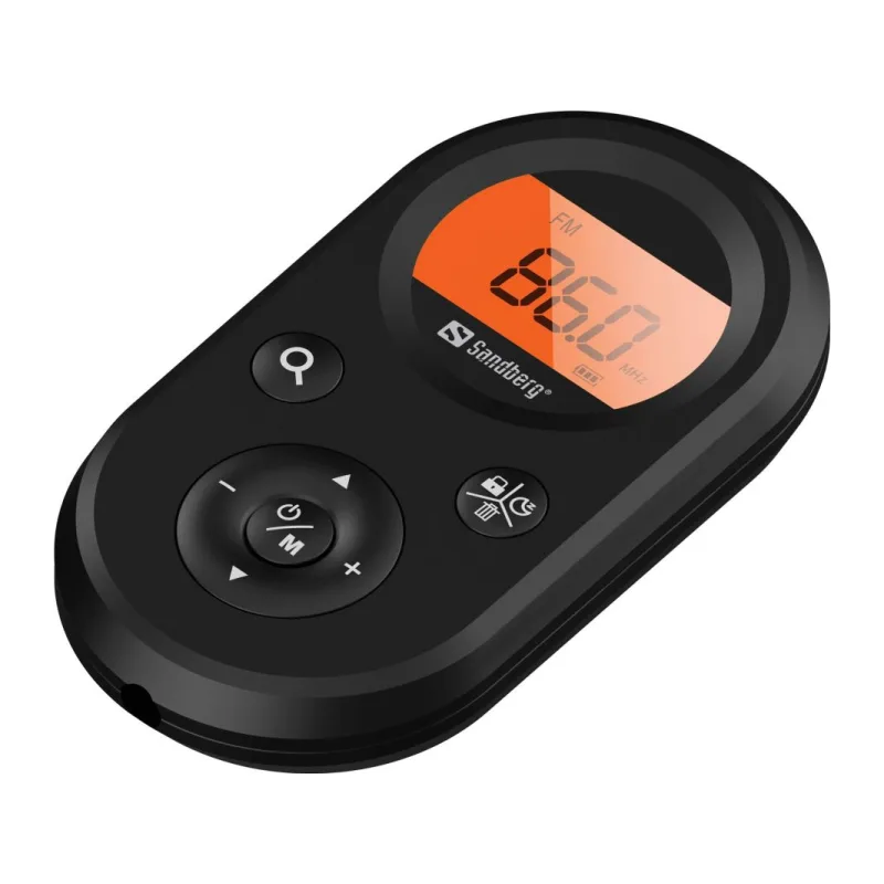 Sandberg vreckový FM+AM rádio Recharge, dobíjacie batérie, display,…