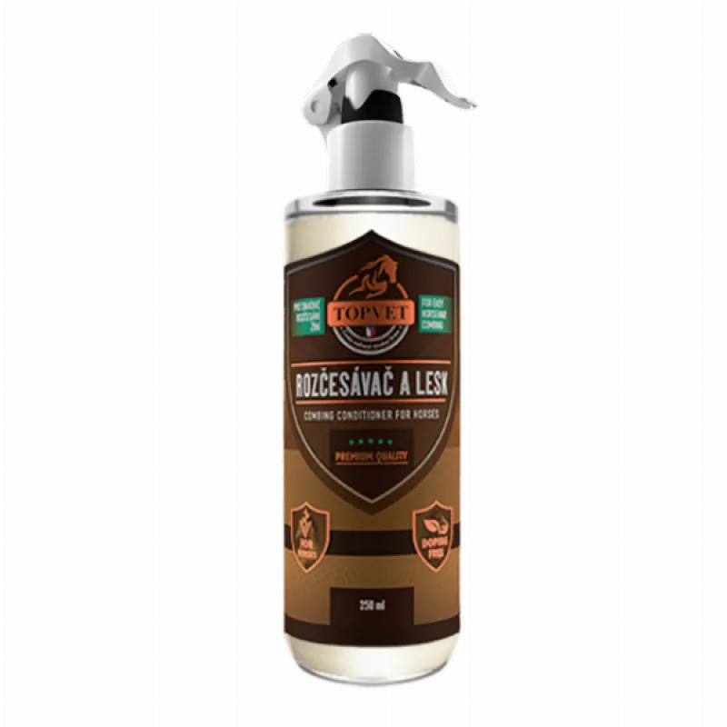 Green idea Rozčesávač a lesk pre kone 250 ml -