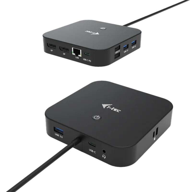i-tec USB-C Dual Display Docking Station with Power Delivery 100…