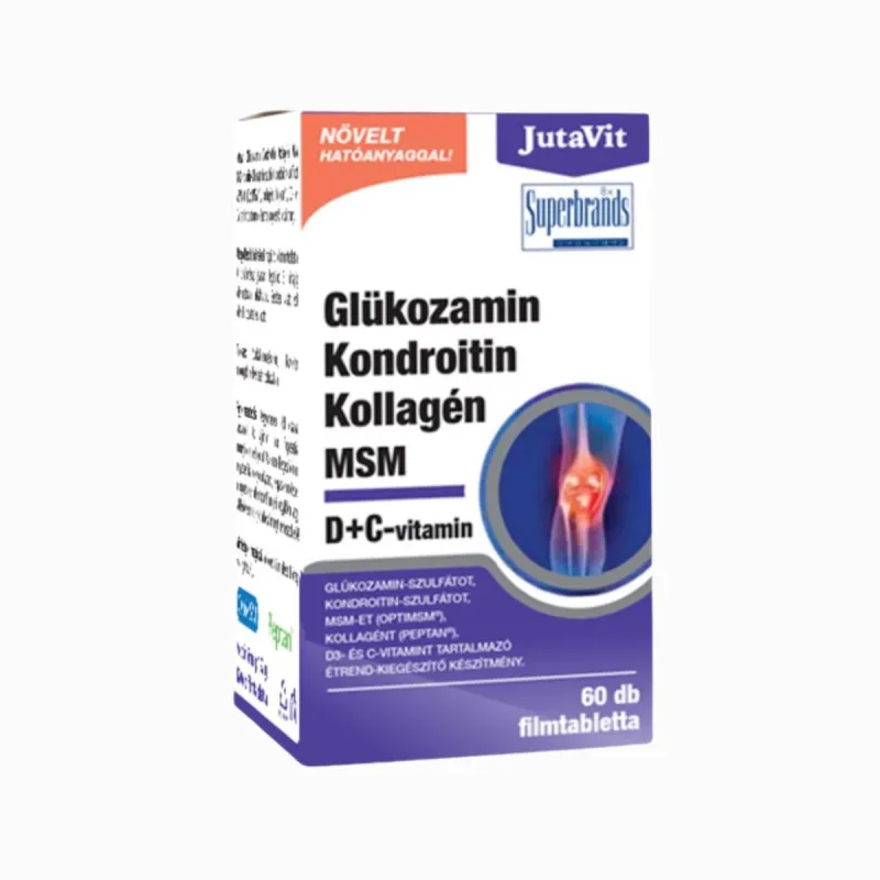 HealthNA Glukozamín, chondroitín, kolagén a MSM - doplnok stravy - 60 tabliet - JutaVit