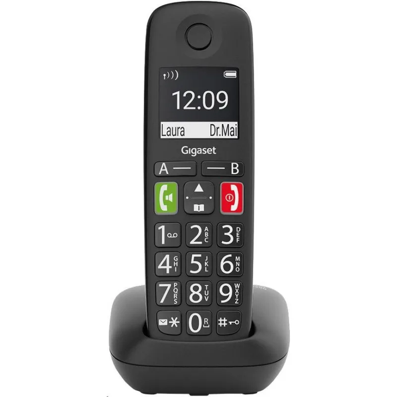 BAZAR - Gigaset E290 černý - Rozbaleno (Komplet) S30852-H2901-R601//BAZAR