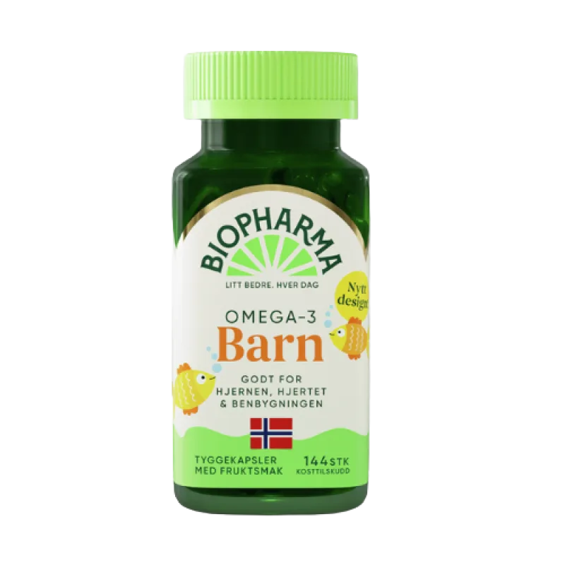 Biopharma HLH Omega 3 detské žuvacie kapsule 144 kapsúl