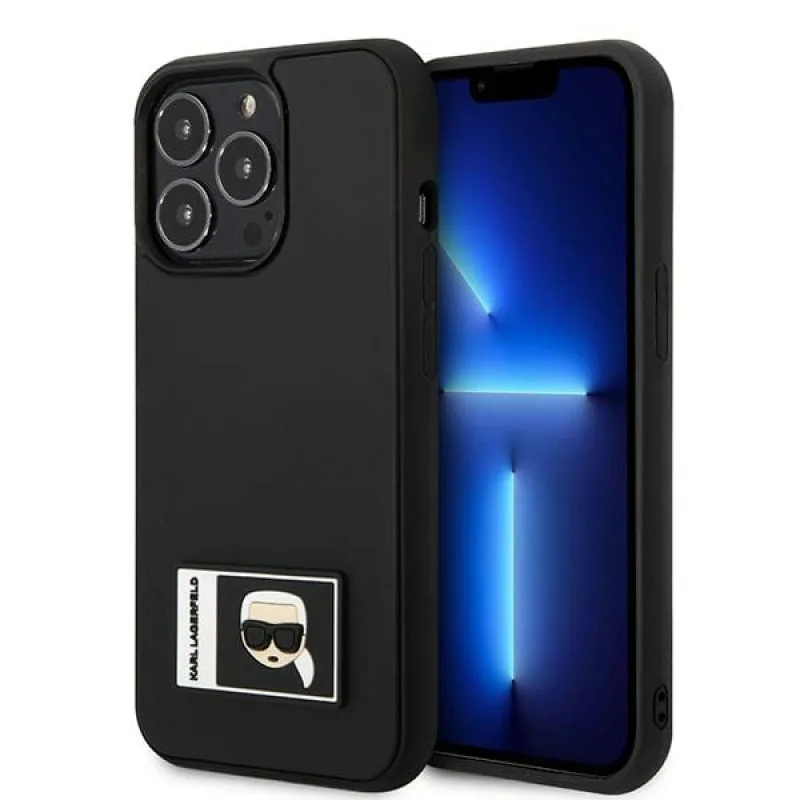 Karl Lagerfeld Ikonik Patch Case pre iPhone 13 Pro / iPhone 13 - čierny