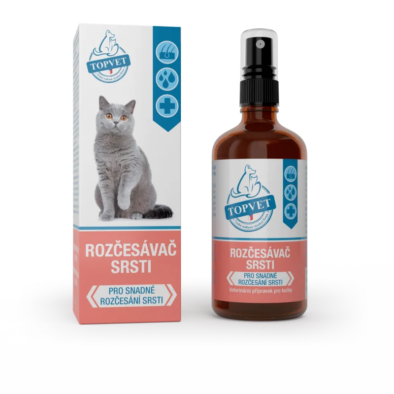 Green idea Rozčesávač srsti pre mačky 100 ml -