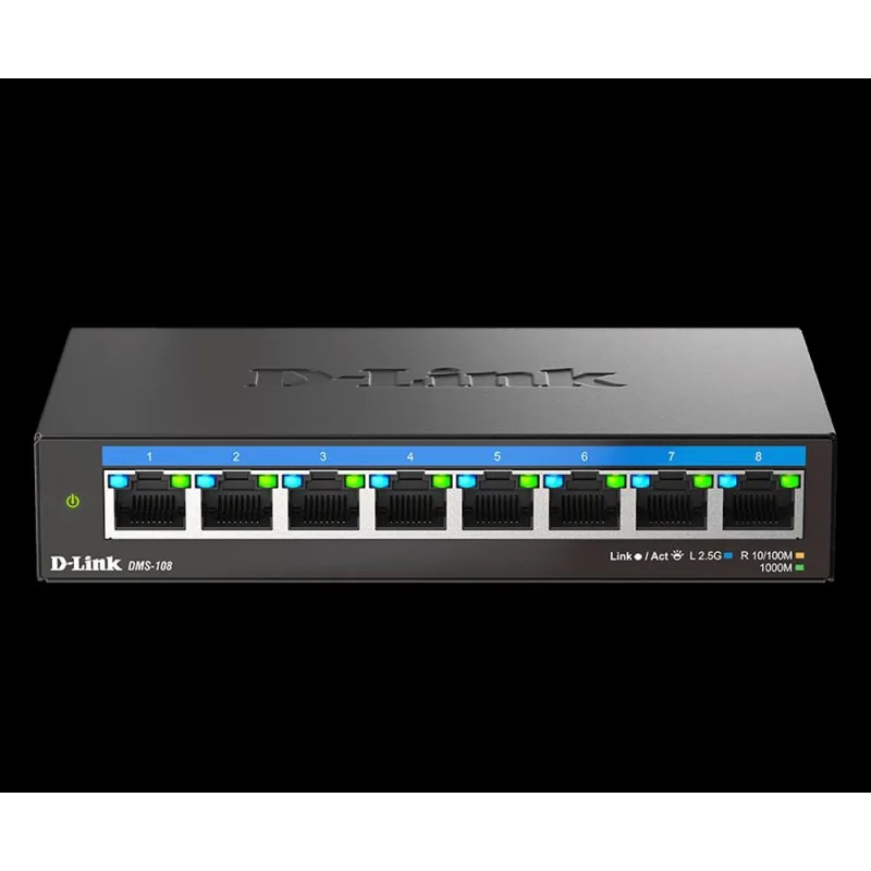 D-Link DMS-108/ E 8-Port Multi-Gigabit Unmanaged Switch DMS-108/E