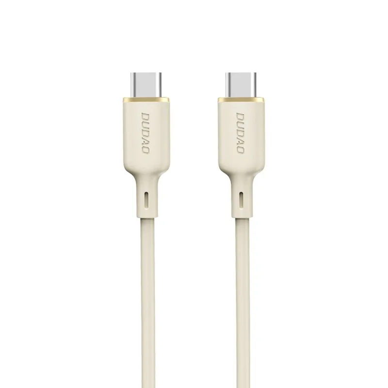 Dudao L7SCC USB-C - USB-C kábel 100W 2m - béžový