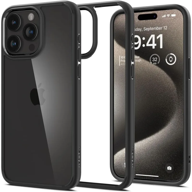 Kryt Spigen Ultra Hybrid iPhone 15 Pro – matný čierny