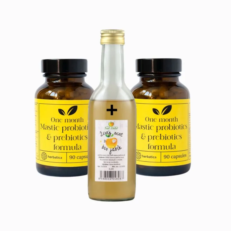 Herbatica Set na podporu trávenia: 2x Masticha PROBIOTICS & PREBIOTICS + jablčný ocot zdarma-