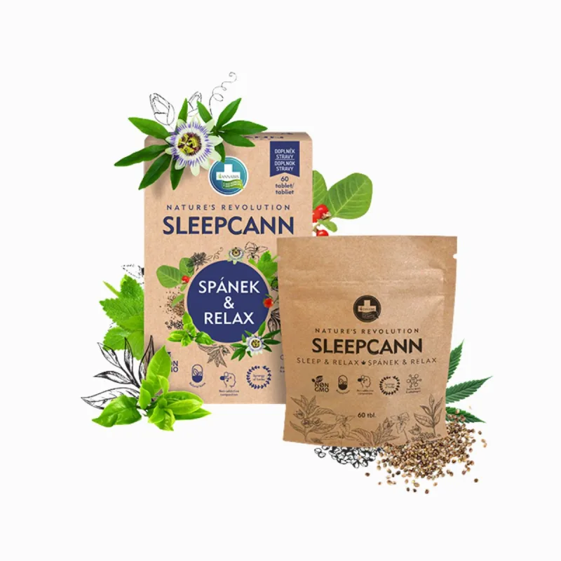 Annabis SLEEPCANN SPÁNOK A RELAXÁCIA doplnok stravy - 60 tabliet -