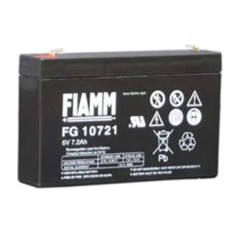 Fiamm olovená batéria FG10721 6V/ 7, 2Ah 07943