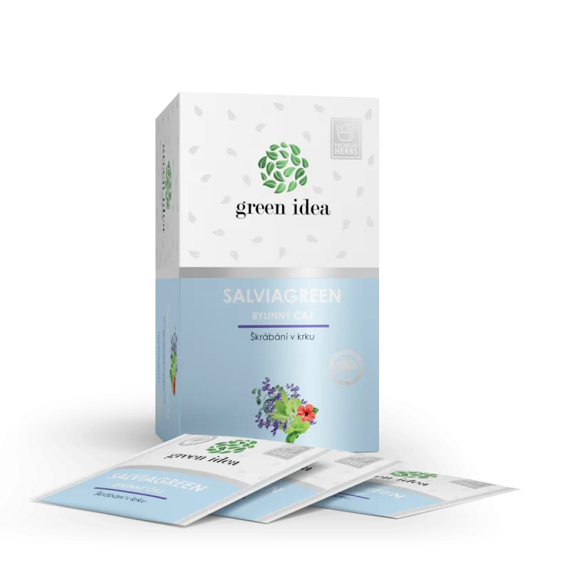 Green idea Herbex Salviagreen – bylinný čaj 20 sáčkov –