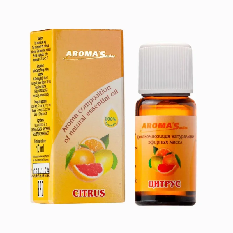 Aroma´Saules Zmes esenciálnych olejov Citrus - 10 ml - Aroma'Saules