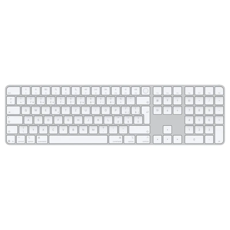 Apple Magic Keyboard s Touch ID a Numerickou klávesnicou - SK - biele klávesy (USB-C)