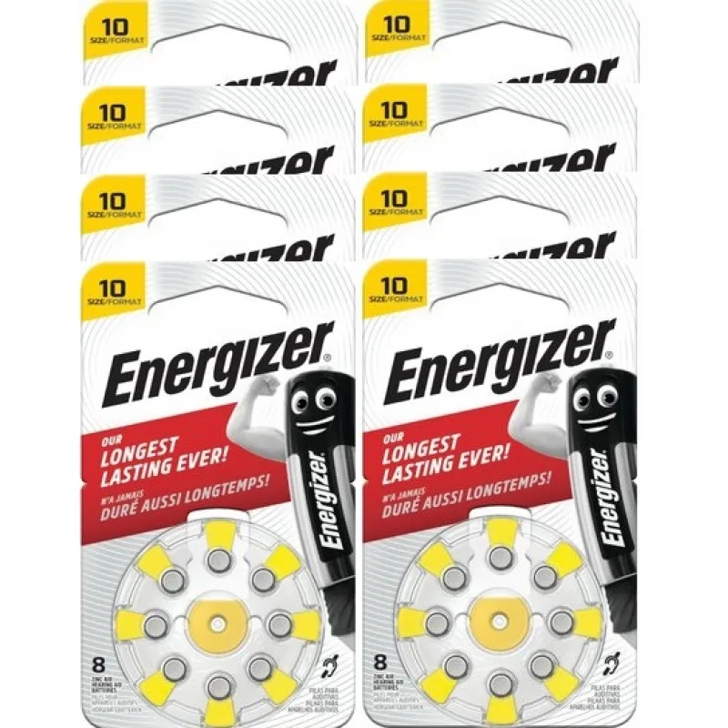 ENERGIZER AC10 / PR70 baterie do naslouchadel. Balení 8xBL8.