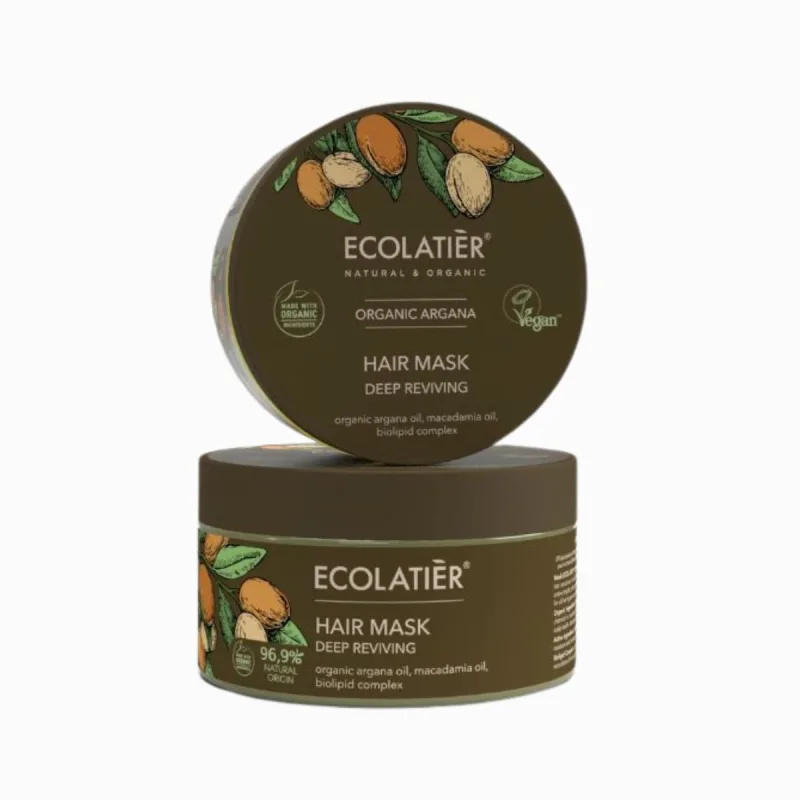 EcoLatier Maska na vlasy Deep Reviving Organic Argana, 250 ml -